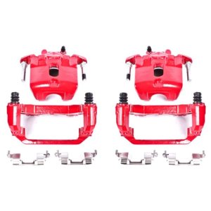 Nissan Maxima Brake Calipers - Front - PowerStop - High-Temp Powder Coated - Red - `03-`07 Nissan Maxima Brake Calipers - Front - PowerStop - High-Temp Powder Coated - Red - `03-`07