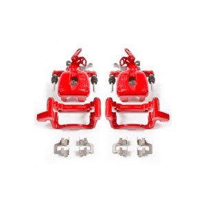 Audi A3 Brake Calipers - Rear - PowerStop - Powder Coated - Red - `08-`09 Audi A3 Brake Calipers - Rear - PowerStop - Powder Coated - Red - `08-`09