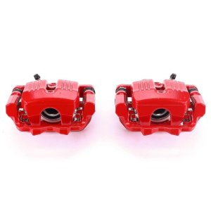 Acura RL Brake Calipers - Rear - PowerStop - High-Temp Powder Coated - Red - `05-`12