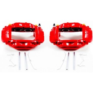 Toyota Sequoia Brake Calipers - Front - PowerStop - Powder Coated - Red - `08-`15 Toyota Sequoia Brake Calipers - Front - PowerStop - Powder Coated - Red - `08-`15