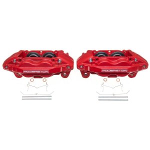 Toyota Sequoia Brake Calipers - Front - PowerStop - Powder Coated - Red - `08-`15 Toyota Sequoia Brake Calipers - Front - PowerStop - Powder Coated - Red - `08-`15