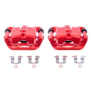 Toyota Highlander Brake Calipers (2) - Rear - PowerStop - Powder Coated - Red - `08-`09