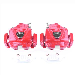 BMW 3 Series Brake Calipers - Front - PowerStop - Red Powder Coated - Red - `08-`13