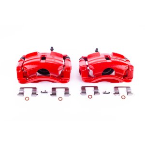Nissan Rogue Brake Calipers - Front - PowerStop - Powder Coated - Red - `08-`13