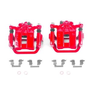 Nissan Rogue Brake Calipers - Rear - PowerStop - Powder Coated - Red - `08-`13