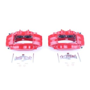 Subaru WRX STI Brake Calipers - Front - PowerStop - High-Temp Red Powder Coated - Red - `13-`17 Subaru WRX STI Brake Calipers - Front - PowerStop - High-Temp Red Powder Coated - Red - `13-`17