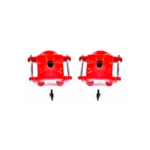 GMC Sonoma Brake Calipers (2) - Front - PowerStop - High-Temp Red Powder Coated - Red - `91-`03