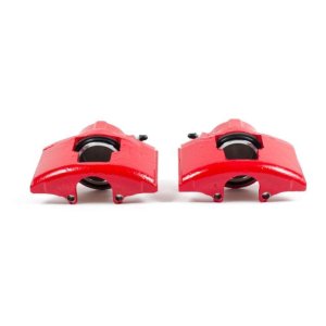Chevrolet C3500 Brake Calipers - Front - PowerStop - Powder Coated - Red - `90-`00