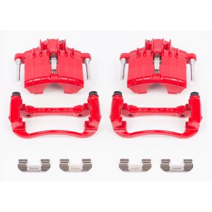 Chevrolet Classic Brake Calipers - Front - PowerStop - Powder Coated - Red - `04-`05