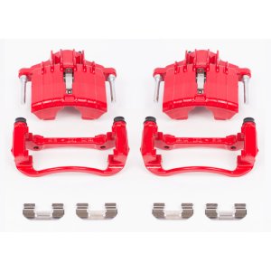 Chevrolet Classic Brake Calipers - Front - PowerStop - Powder Coated - Red - `04-`05