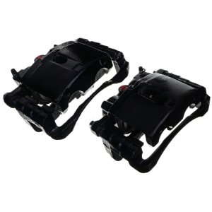 Cadillac Escalade Brake Calipers - Front + Rear - PowerStop - Powder Coated - Black - `02-`06
