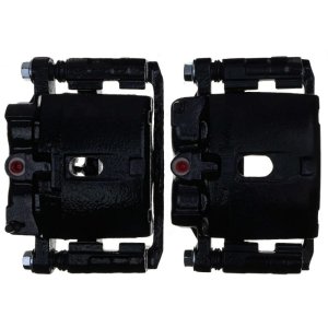 Cadillac Escalade Brake Calipers - Front + Rear - PowerStop - Powder Coated - Black - `02-`06