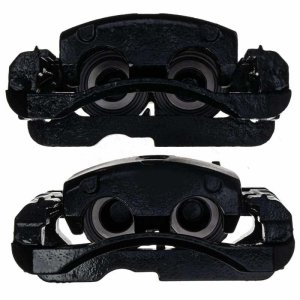 Cadillac Escalade Brake Calipers - Front + Rear - PowerStop - Powder Coated - Black - `02-`06