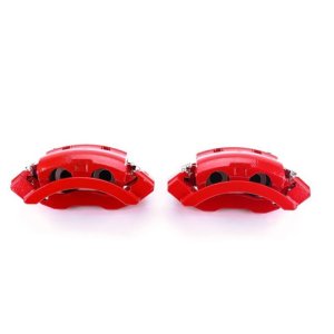 Ford E-150 Brake Calipers (2) - Rear - PowerStop - With Brackets - Red - 2007