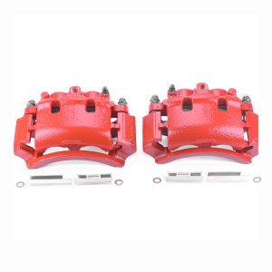 Ford E-150 Brake Calipers (2) - Rear - PowerStop - With Brackets - Red - 2007