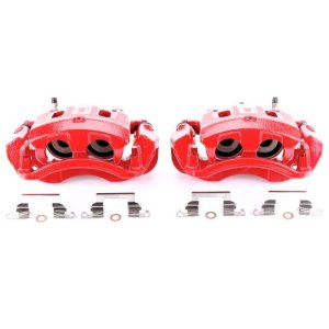 Ford Excursion Brake Calipers - Rear - PowerStop - High-Temp Powder Coated - Red - `00-`05 Ford Excursion Brake Calipers - Rear - PowerStop - High-Temp Powder Coated - Red - `00-`05