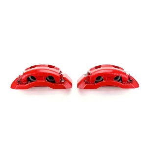 Ford E-150 Brake Calipers - Front - PowerStop - Powder Coated - Red - 2007