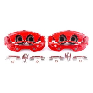 Cadillac Escalade Brake Calipers - Rear - PowerStop - Powder Coated - Red - `02-`06