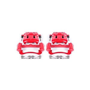 Ford Excursion Brake Calipers - Front - PowerStop - High-Temp Powder Coated - Red - `00-`05 Ford Excursion Brake Calipers - Front - PowerStop - High-Temp Powder Coated - Red - `00-`05
