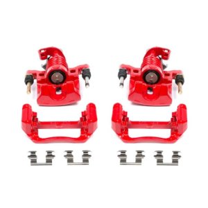 Pontiac Grand Prix Brake Calipers - Rear - PowerStop - Powder Coated - Red - `04-`05