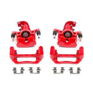 Pontiac Grand Prix Brake Calipers - Rear - PowerStop - Powder Coated - Red - `04-`05