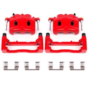 Cadillac Escalade Brake Calipers - Front - PowerStop - Powder Coated - Red - `08-`16