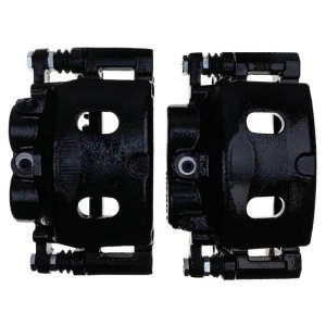 Cadillac Escalade Brake Calipers - Front - PowerStop - Powder Coated - Black - `07-`08