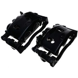 Cadillac Escalade Brake Calipers - Front - PowerStop - Powder Coated - Black - `07-`08