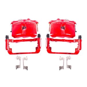 Cadillac Escalade Brake Calipers - Rear - PowerStop - Powder Coated - Red - `03-`06