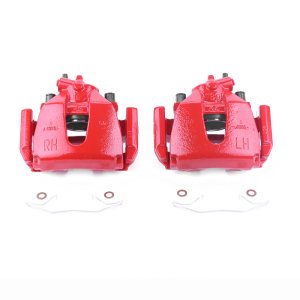 Ford Focus Brake Calipers - Front - PowerStop - Powder Coated - Red - `05-`07
