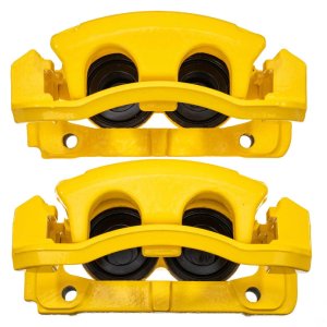 Lincoln Mark LT Brake Calipers - Front - PowerStop - High-Temp Powder Coated - Yellow - `06-`08 Lincoln Mark LT Brake Calipers - Front - PowerStop - High-Temp Powder Coated - Yellow - `06-`08