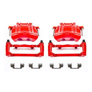 Chrysler 200 Brake Caliper - Front - PowerStop - Red Powder Coated - Red - 2014