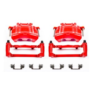 Chrysler 200 Brake Caliper - Front - PowerStop - Red Powder Coated - Red - 2014