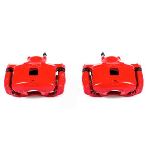 Chrysler 200 Brake Calipers - Front - PowerStop - Powder Coated - Red - `11-`14