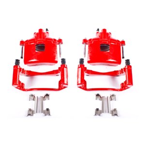 Pontiac Grand Prix Brake Calipers - Front - PowerStop - Powder Coated - Red - 2004