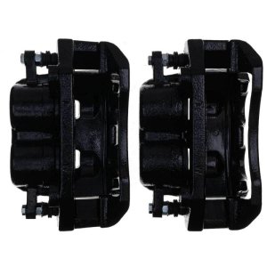 Ram 1500 Brake Calipers - Front - PowerStop - High-Temp EPDM Rubber Boots + Black Powder Coated - Black - `11-`18