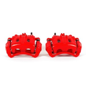 Chevrolet Captiva Sport Brake Calipers (2) - Front - PowerStop - Powder Coated - Red - `12-`15