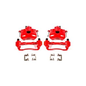 Ford Focus Brake Calipers - Front - PowerStop - Powder Coated - Red - `08-`11 Ford Focus Brake Calipers - Front - PowerStop - Powder Coated - Red - `08-`11