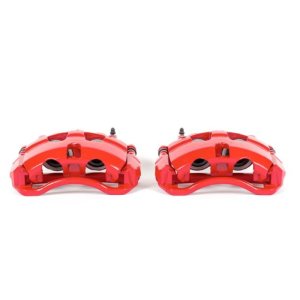 Ford E-150 Brake Calipers - Front - PowerStop - Powder Coated - Red - `08-`14
