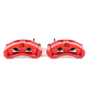 Ford E-150 Brake Calipers - Front - PowerStop - Powder Coated - Red - `08-`14