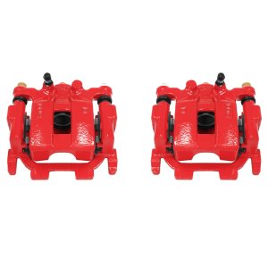 Nissan Maxima Brake Calipers - Rear - PowerStop - High-Temp Powder Coated - Red - `09-`14