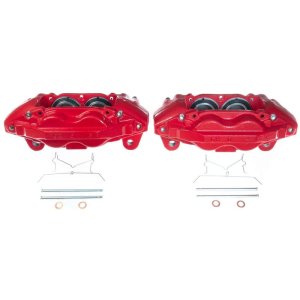 Toyota Sequoia Brake Calipers - Front - PowerStop - Powder Coated - Red - `16-`21 Toyota Sequoia Brake Calipers - Front - PowerStop - Powder Coated - Red - `16-`21