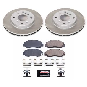 Honda Accord Brake Kit - Front - PowerStop - Semi-Coated Rotors + Z17 Evolution Plus Low-Dust Ceramic Pads - `98-`02 Honda Accord Brake Kit - Front - PowerStop - Semi-Coated Rotors + Z17 Evolution Plus Low-Dust Ceramic Pads - `98-`02
