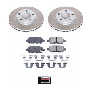 Nissan Maxima Brake Kit - Rear - PowerStop - Semi-Coated Rotors + Z17 Evolution Plus Ceramic Pads - `09-`14