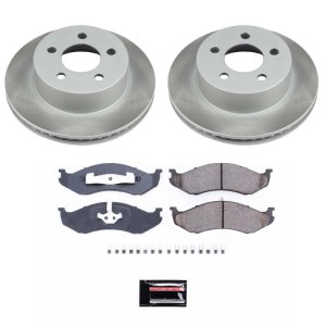 Jeep Wrangler Brake Kit - Front - PowerStop - Semi-Coated Rotors + Z17 Evolution Plus Ceramic Pads - `99-`06 Jeep Wrangler Brake Kit - Front - PowerStop - Semi-Coated Rotors + Z17 Evolution Plus Ceramic Pads - `99-`06