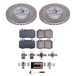 Mercedes-Benz SLK350 Brake Kit - Front - PowerStop - Semi-Coated Rotors + Z17 Evolution Plus Ceramic Pads - `05-`06 Mercedes-Benz SLK350 Brake Kit - Front - PowerStop - Semi-Coated Rotors + Z17 Evolution Plus Ceramic Pads - `05-`06