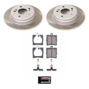 Mercedes-Benz SLK320 Brake Kit - Rear - PowerStop - Semi-Coated Rotors + Evolution Plus Low-Dust Ceramic Pads - `01-`04 Mercedes-Benz SLK320 Brake Kit - Rear - PowerStop - Semi-Coated Rotors + Evolution Plus Low-Dust Ceramic Pads - `01-`04