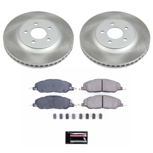 Ford Mustang Brake Kit - Front - PowerStop - Semi-Coated Rotors - `11-`14 Ford Mustang Brake Kit - Front - PowerStop - Semi-Coated Rotors - `11-`14