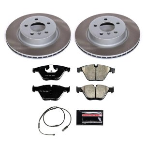 BMW 528i xDrive Brake Kit - Front - PowerStop - Semi-Coated Rotors + Z17 Evolution Plus Low-Dust Ceramic Pads - `12-`16