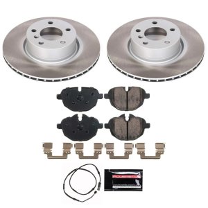 BMW X4 Brake Kit - Rear - PowerStop - Semi-Coated Rotors + Z17 Evolution Plus Low-Dust Ceramic Pads - `15-`18